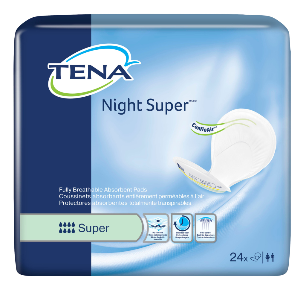 Tena Night Super Maximum Absorbency Pads Care Forever Depot 